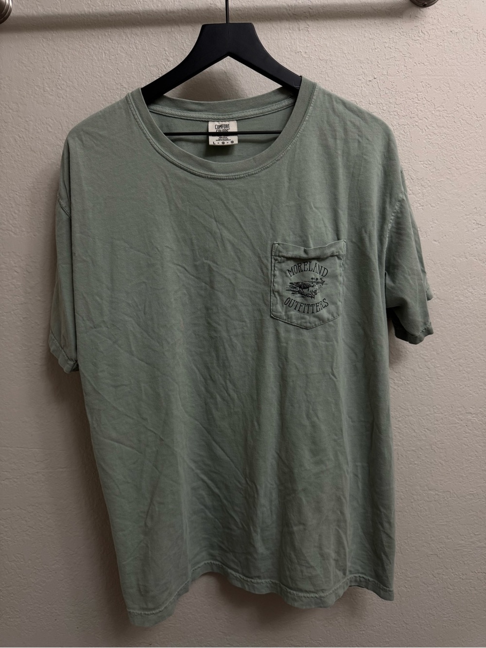 Comfort Colors Sage Green Pocket Tee - Short Sleeve